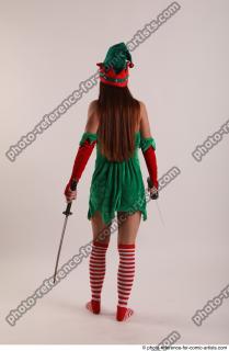 VERONIKA ELF FITGHTING WITH KATANAS